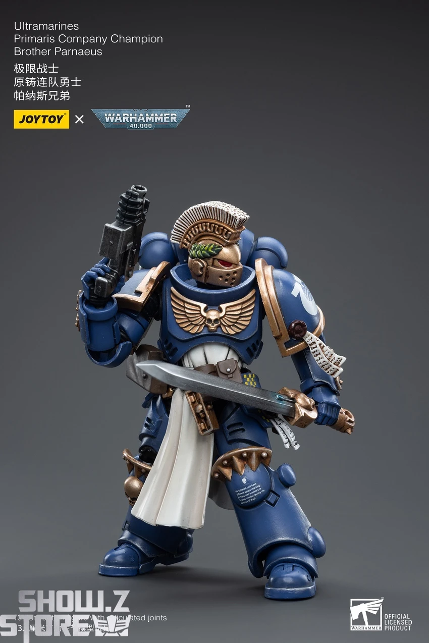 JoyToy Source 1/18 Warhammer 40K Ultramarines Primaris Company Champion Brother Parnaeus 10 JoyToy Source 1/18 Warhammer 40K Ultramarines Primaris Company Champion Brother Parnaeus - Image 8
