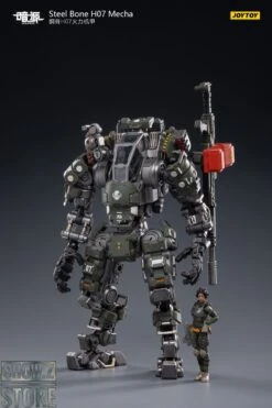 JoyToy Source 1/24 H07 Steel Bone Firepower Mecha Olive Version W/ Pilot -Cheap Action Figures Store 09b7b3891a