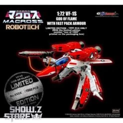 KitzConcept 1/72 Macross VF-1S God Of Flame W/ Fast Pack Armor Limited Edition -Cheap Action Figures Store 0ae1f21d22