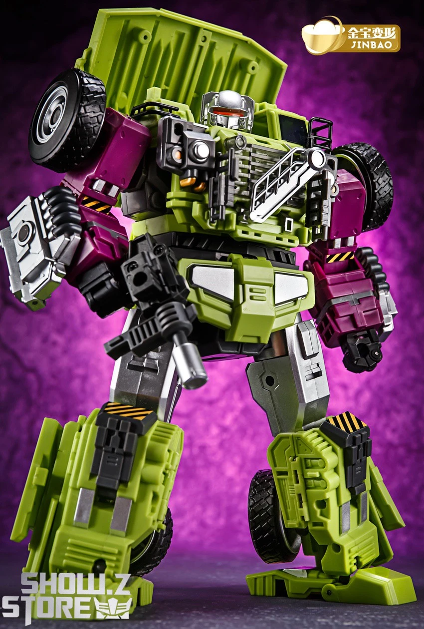 Jinbao DF03 Builder.D Devastator Green Version Set Of 6 Oversized Version 14 Jinbao DF03 Builder.D Devastator Green Version Set Of 6 Oversized Version - Image 12