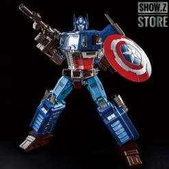 Lewin Resources LW-01A Optimus Prime Captain America Style Oversized 71cm W/ LED -Cheap Action Figures Store 11a93417c3