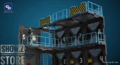 FreshRetro 1/18 1/24 SIB04 Scene In Box Fortifications-B Model Kit -Cheap Action Figures Store 159c8964d9