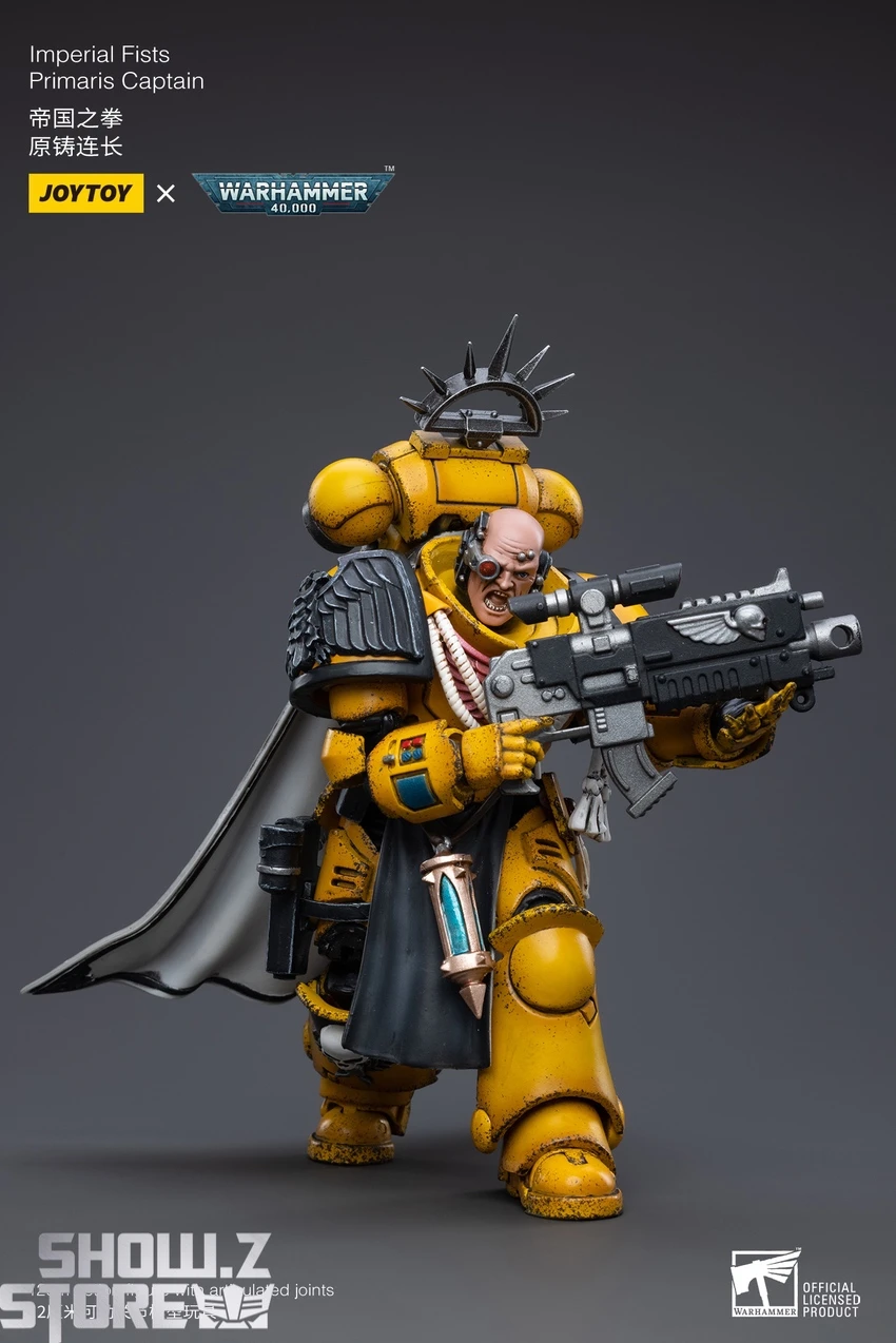 JoyToy Source 1/18 Warhammer 40K Imperial Fists Primaris Captain 4 JoyToy Source 1/18 Warhammer 40K Imperial Fists Primaris Captain - Image 2