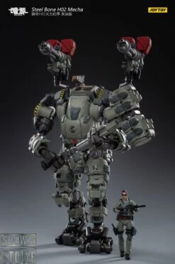 JoyToy Source 1/24 H02 Steel Bone Firepower Mecha Grey-Green Color W/ Pilot -Cheap Action Figures Store 19f3fd65d0
