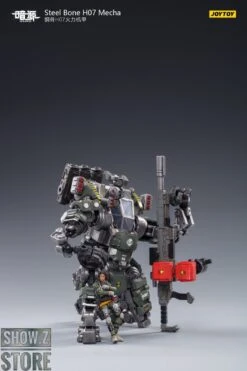 JoyToy Source 1/24 H07 Steel Bone Firepower Mecha Olive Version W/ Pilot -Cheap Action Figures Store 1b07b9d683