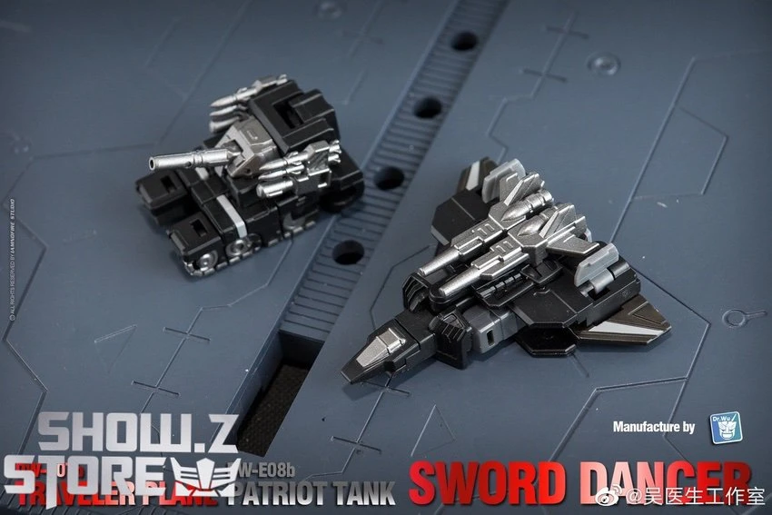 Dr.Wu Sword Dancer Slamdance DW-E07B Traveler Plane Raindance & DW-E08B Patriot Tank Grandslam Set Of 2 Black Version 12 Dr.Wu Sword Dancer Slamdance DW-E07B Traveler Plane Raindance & DW-E08B Patriot Tank Grandslam Set Of 2 Black Version - Image 10