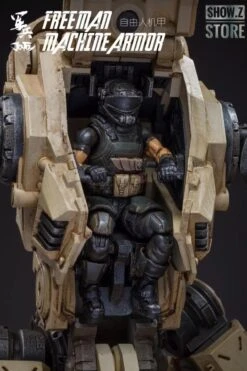 JoyToy Source Acid Rain 1/18 Freeman Machine Armor W/ Pilot Mechas & Soldiers Figure Set Desert Brown Version -Cheap Action Figures Store 2113e430e9