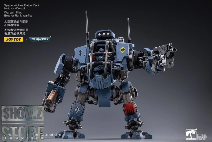 JoyToy Source 1/18 Warhammer 40K Space Wolves Battle Pack Invictor Warsuit & Brother Rurik Warfist 7 JoyToy Source 1/18 Warhammer 40K Space Wolves Battle Pack Invictor Warsuit & Brother Rurik Warfist - Image 5