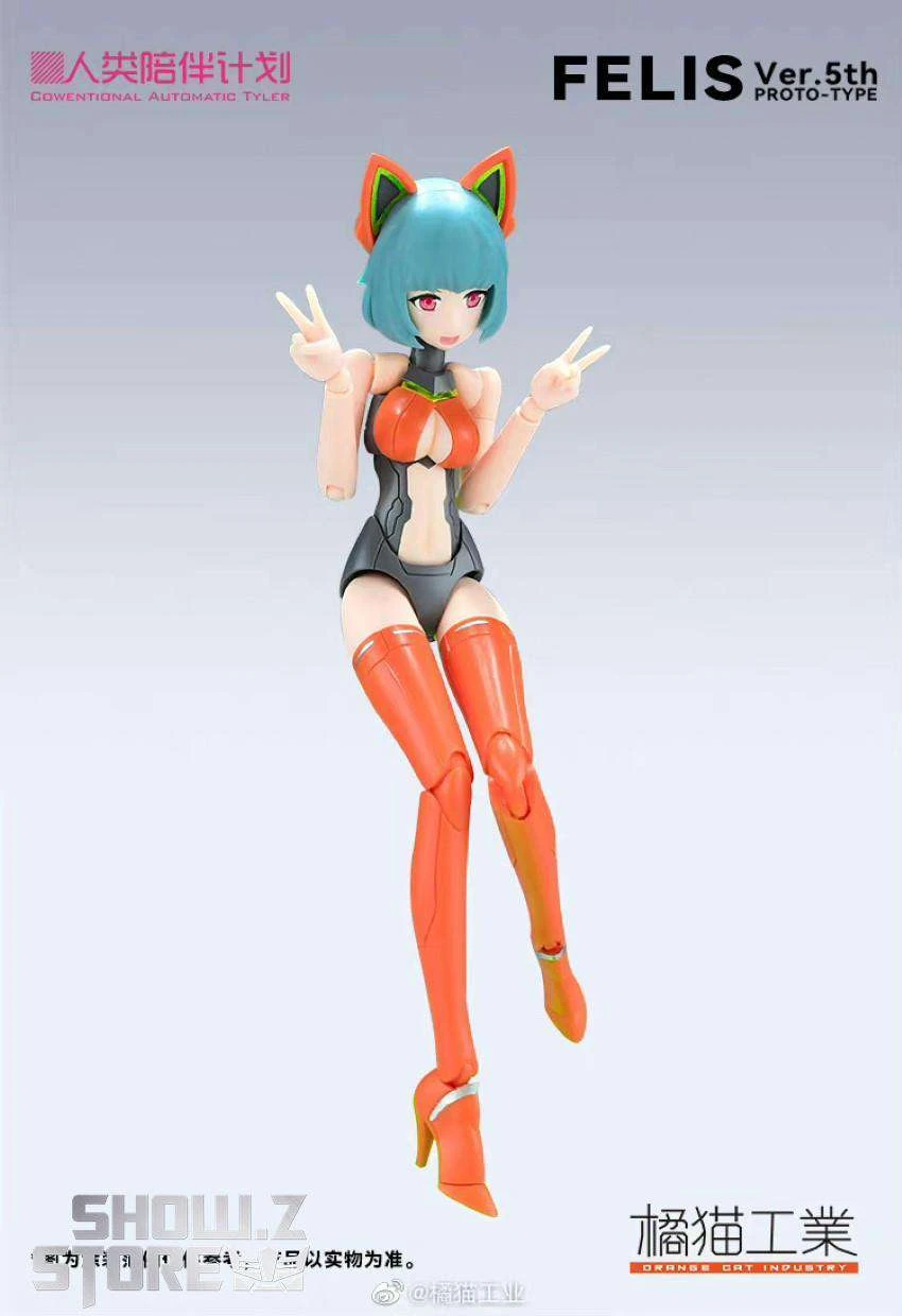 Orange Cat Industry 1/12 Cowentional Automatic Tyler Felis Model Kit 5th Anniversary Version 6 Orange Cat Industry 1/12 Cowentional Automatic Tyler Felis Model Kit 5th Anniversary Version - Image 4