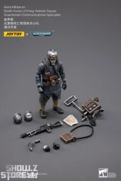 JoyToy Source 1/18 Warhammer 40K Death Korps Of Krieg Veteran Squad Guardsman Communications Specialist -Cheap Action Figures Store 2507f23fa7