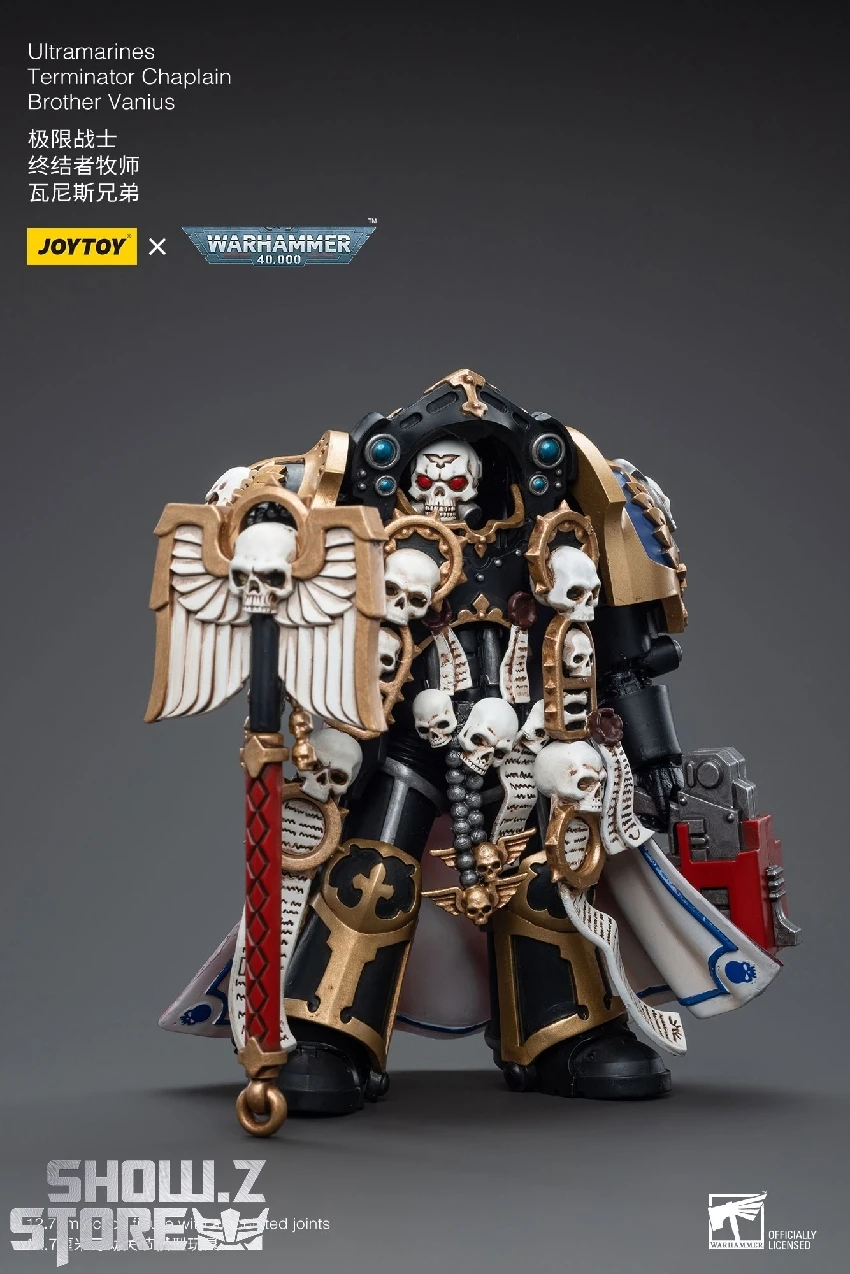 JoyToy Source 1/18 Warhammer 40k Ultramarines Terminator Chaplain Brother Vanius 4 JoyToy Source 1/18 Warhammer 40k Ultramarines Terminator Chaplain Brother Vanius - Image 2