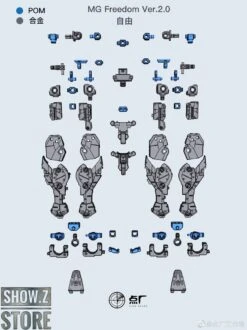 Point Factory Studio Metal Parts For Bandai MG ZGMF-X10A Freedom Gundam Ver. 2.0 -Cheap Action Figures Store 2aaf6be52f