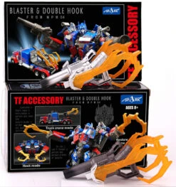 Spark Blaster & Double Hook For LT02 MPM-04 MPM04 Optimus Prime Upgrade Kit Silver & Grey -Cheap Action Figures Store 2b5a4ccf95