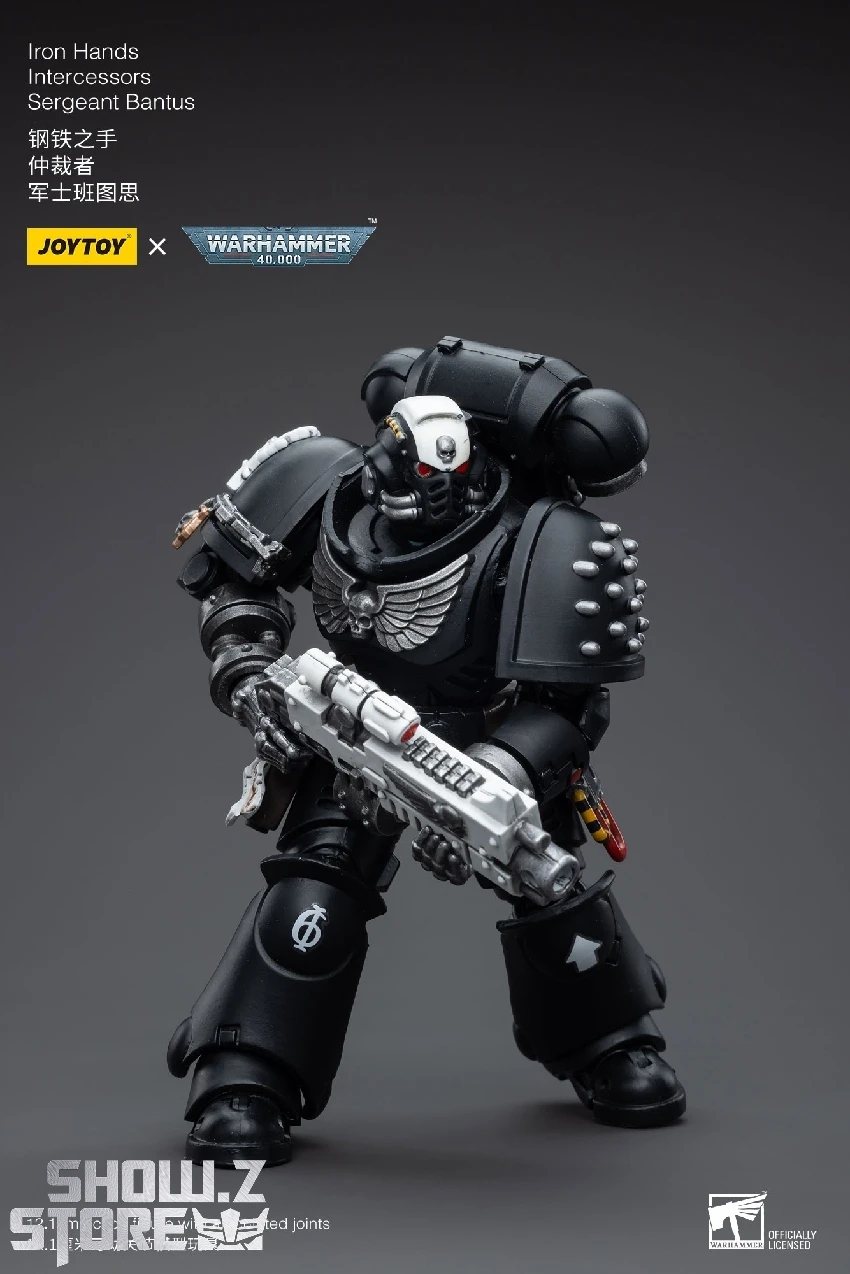JoyToy Source 1/18 Warhammer 40K Iron Hands Intercessors Sergeant Bantus 6 JoyToy Source 1/18 Warhammer 40K Iron Hands Intercessors Sergeant Bantus - Image 4