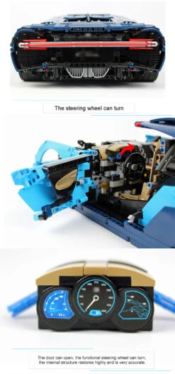 [No Box] Lepin 20086 Bugatti Chiron 42083 4031Pcs Technic Series Blue Version -Cheap Action Figures Store 33acf8e08d