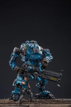 JoyToy Source Acid Rain 1/18 Freeman Machine Armor W/ Pilot Mechas & Soldiers Figure Set Navy Blue Version -Cheap Action Figures Store 3a75e14925