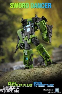 Dr.Wu Sword Dancer Slamdance DW-E07G Traveler Plane Raindance & DW-E08G Patriot Tank Grandslam Set Of 2 Green Version -Cheap Action Figures Store 3bb1707baf