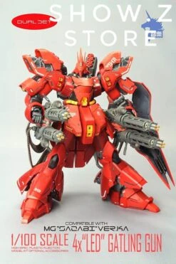 Zhile ZL MG 1/100 4X Sazabi MSN-04 Gatling Gun Add On Kit W/ LED -Cheap Action Figures Store 40dec9dada