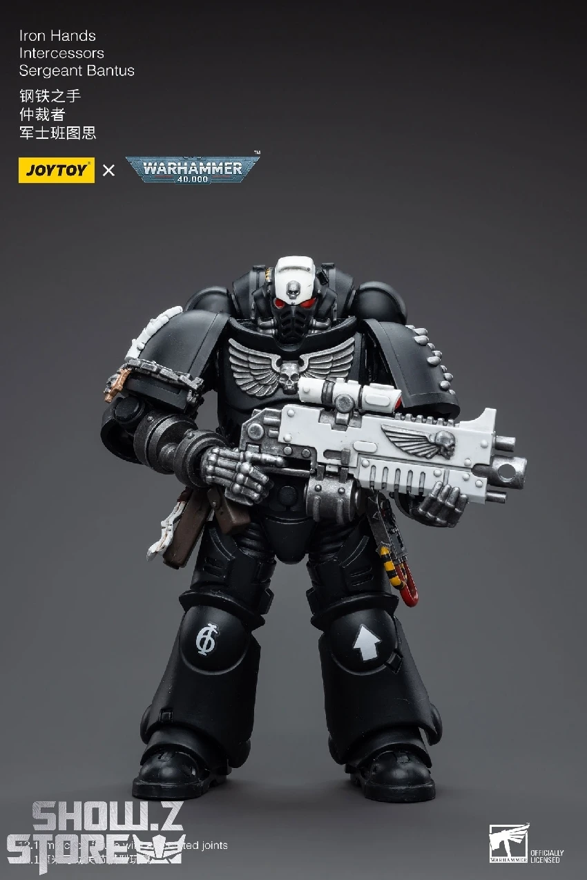 JoyToy Source 1/18 Warhammer 40K Iron Hands Intercessors Sergeant Bantus 10 JoyToy Source 1/18 Warhammer 40K Iron Hands Intercessors Sergeant Bantus - Image 8