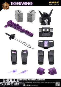 MHZ Toys MINI-07 Tigerwing Menasor Combiner Set Of 5 Oversized Version -Cheap Action Figures Store 4b09826434