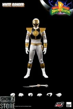 Threezero Studio 1/6 Mighty Morphin Power Rangers White Ranger -Cheap Action Figures Store 583db53d5d