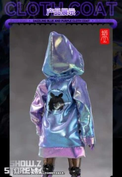 Snail Shell Dazzling Blue & Purple Cloth Coat For 1/10 & 1/12 Mecha Girl -Cheap Action Figures Store 5877711166
