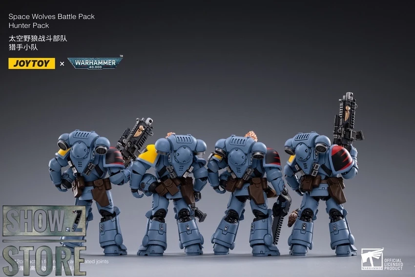 JoyToy Source 1/18 Warhammer 40K Space Wolves Battle Pack Hunter Pack Set Of 4 14 JoyToy Source 1/18 Warhammer 40K Space Wolves Battle Pack Hunter Pack Set Of 4 - Image 12