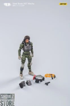 JoyToy Source 1/24 H07 Steel Bone Firepower Mecha Olive Version W/ Pilot -Cheap Action Figures Store 5a6f14239b