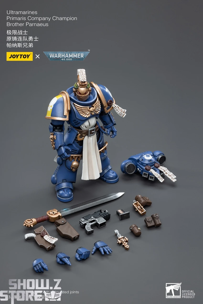 JoyToy Source 1/18 Warhammer 40K Ultramarines Primaris Company Champion Brother Parnaeus 11 JoyToy Source 1/18 Warhammer 40K Ultramarines Primaris Company Champion Brother Parnaeus - Image 9