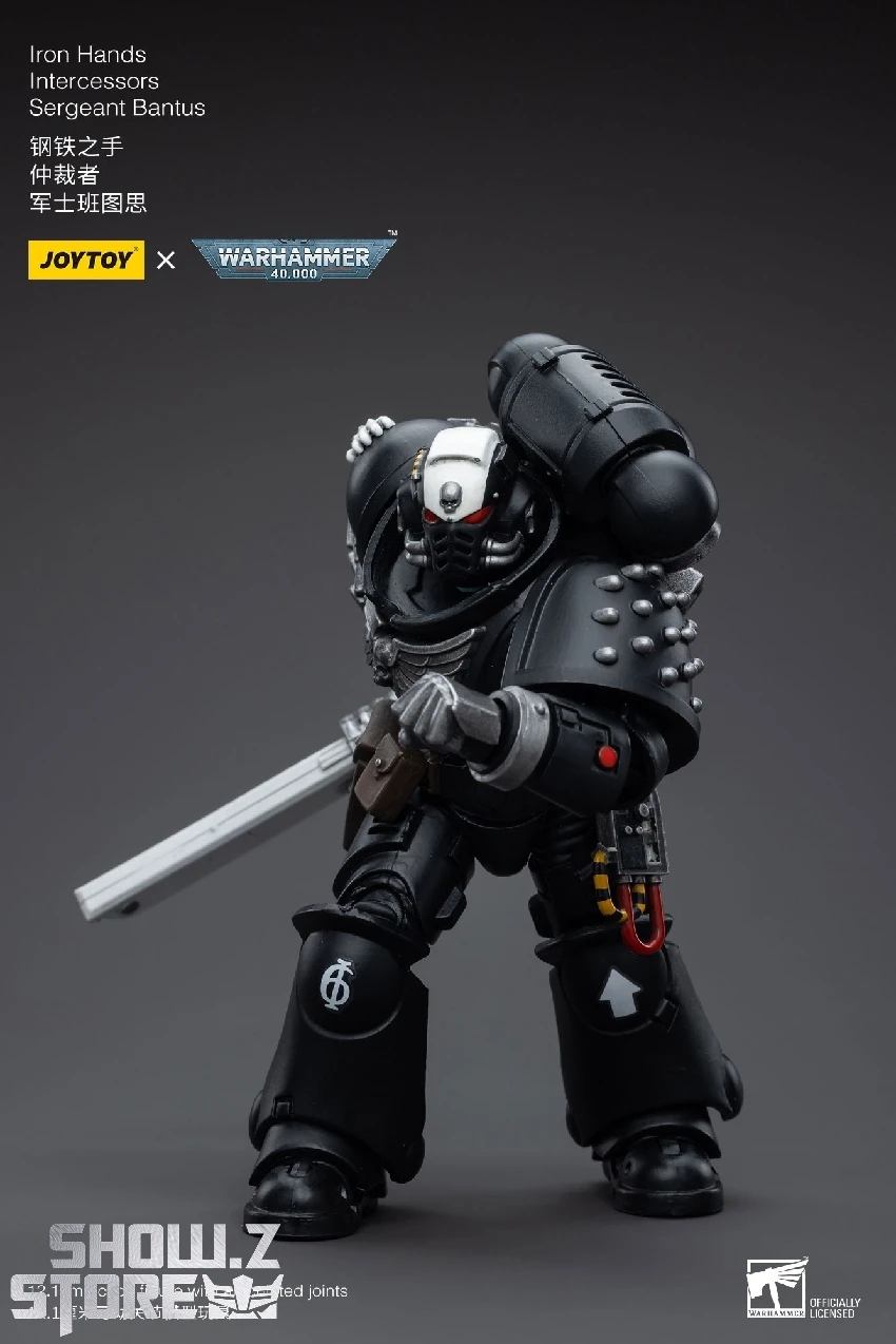 JoyToy Source 1/18 Warhammer 40K Iron Hands Intercessors Sergeant Bantus 4 JoyToy Source 1/18 Warhammer 40K Iron Hands Intercessors Sergeant Bantus - Image 2