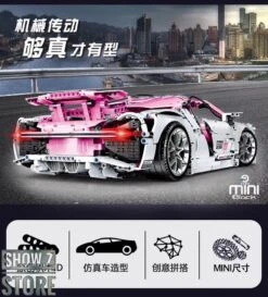 Lin07 Block 007 1/10 Bugatti Chiron Pink Version -Cheap Action Figures Store 65959c413f