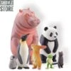 Kaiyodo MiniQ Sato Kunio's Animal Bathroom In Groups 2 Set Of 8 -Cheap Action Figures Store 6987cdddd0