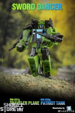 Dr.Wu Sword Dancer Slamdance DW-E07G Traveler Plane Raindance & DW-E08G Patriot Tank Grandslam Set Of 2 Green Version -Cheap Action Figures Store 6c5a222cd6