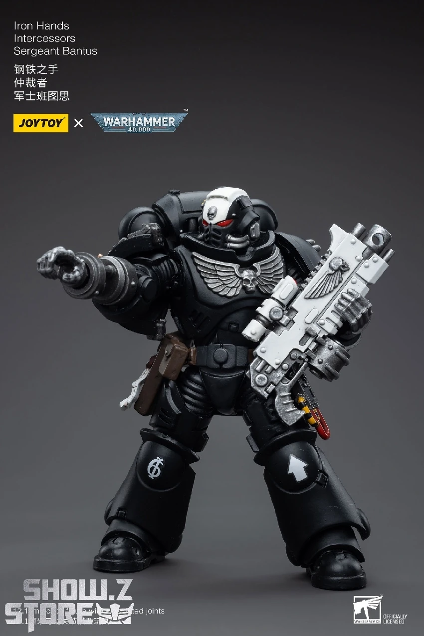 JoyToy Source 1/18 Warhammer 40K Iron Hands Intercessors Sergeant Bantus 11 JoyToy Source 1/18 Warhammer 40K Iron Hands Intercessors Sergeant Bantus - Image 9