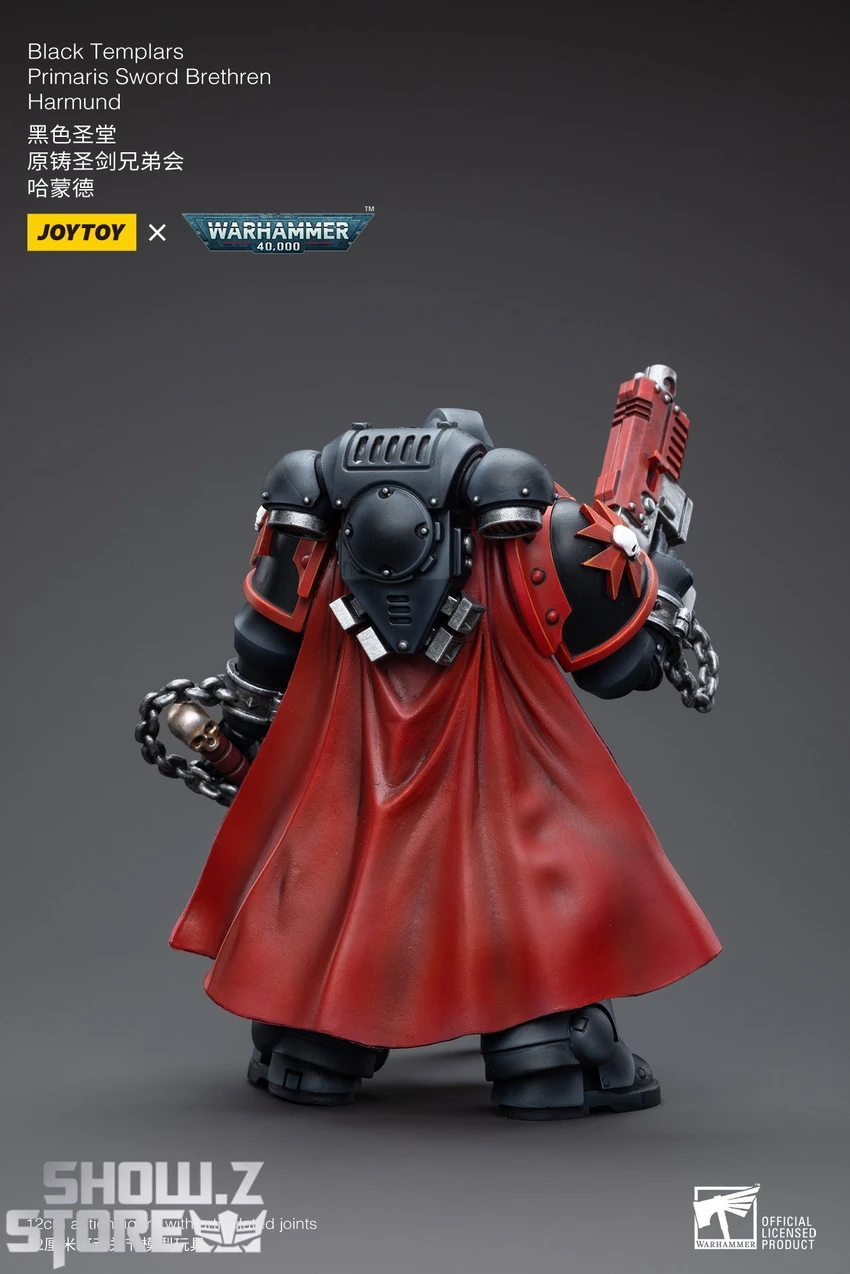 JoyToy Source 1/18 Warhammer 40K Black Templars Primaris Sword Brethren Harmund 6 JoyToy Source 1/18 Warhammer 40K Black Templars Primaris Sword Brethren Harmund - Image 4