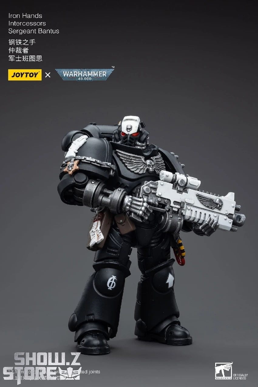JoyToy Source 1/18 Warhammer 40K Iron Hands Intercessors Sergeant Bantus 9 JoyToy Source 1/18 Warhammer 40K Iron Hands Intercessors Sergeant Bantus - Image 7