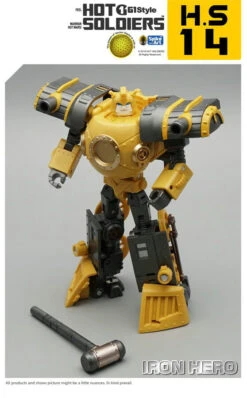 Mech Planet Hot Soldiers HS14 Iron Hero Bumblebee Hearts Of Steel -Cheap Action Figures Store 7534782917