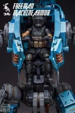 JoyToy Source Acid Rain 1/18 Freeman Machine Armor W/ Pilot Mechas & Soldiers Figure Set Navy Blue Version -Cheap Action Figures Store 7b90e181e3