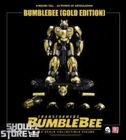 Threezero & Hasbro 3Z0294-EX Bumblebee Golden Version -Cheap Action Figures Store 7cad2b12cc