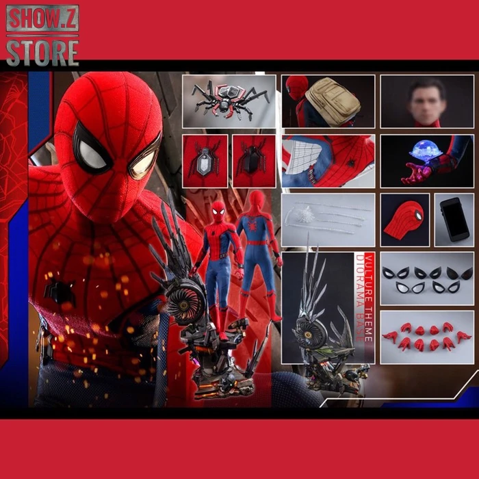 Hot Toys HotToys HT QS015 1/4 Spider-Man Homecoming Collectible Figure Deluxe Version 4 Hot Toys HotToys HT QS015 1/4 Spider-Man Homecoming Collectible Figure Deluxe Version - Image 2