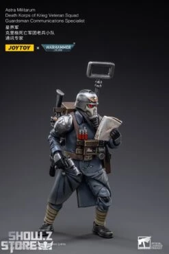 JoyToy Source 1/18 Warhammer 40K Death Korps Of Krieg Veteran Squad Guardsman Communications Specialist -Cheap Action Figures Store 83220e6c6f
