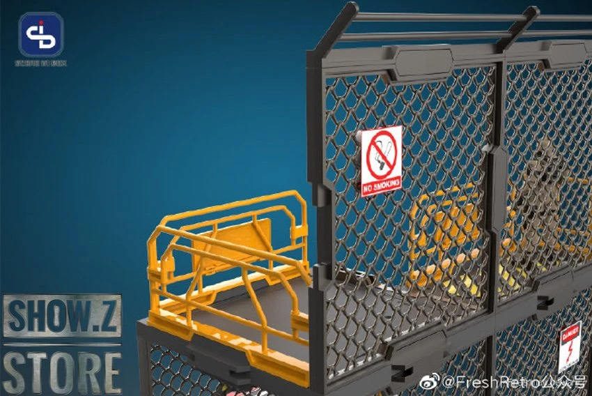 FreshRetro 1/18 1/24 SIB06 Scene In Box Iron Net Base-B Model Kit 10 FreshRetro 1/18 1/24 SIB06 Scene In Box Iron Net Base-B Model Kit - Image 8