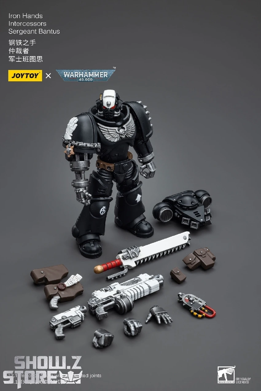 JoyToy Source 1/18 Warhammer 40K Iron Hands Intercessors Sergeant Bantus 12 JoyToy Source 1/18 Warhammer 40K Iron Hands Intercessors Sergeant Bantus - Image 10