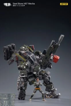 JoyToy Source 1/24 H07 Steel Bone Firepower Mecha Olive Version W/ Pilot -Cheap Action Figures Store 97ec8b117e