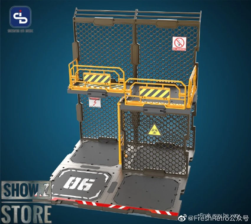 FreshRetro 1/18 1/24 SIB06 Scene In Box Iron Net Base-B Model Kit 8 FreshRetro 1/18 1/24 SIB06 Scene In Box Iron Net Base-B Model Kit - Image 6