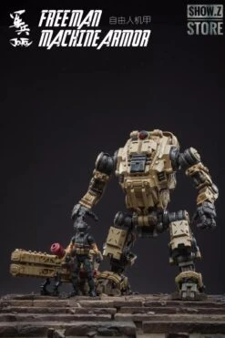 JoyToy Source Acid Rain 1/18 Freeman Machine Armor W/ Pilot Mechas & Soldiers Figure Set Desert Brown Version -Cheap Action Figures Store 9b55f71e2e