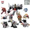 Black Mamba H6002-4B Raptor Slash & H6002-7B Robot Force Volcanicus Oversized Combiner Set Of 6 -Cheap Action Figures Store a08637748d