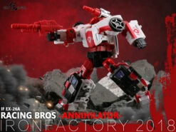 IronFactory EX-26A Racing Bros Annihilator Red Alert -Cheap Action Figures Store a38eccf897