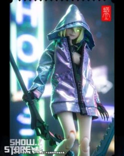 Snail Shell Dazzling Blue & Purple Cloth Coat For 1/10 & 1/12 Mecha Girl -Cheap Action Figures Store a79f9a4657