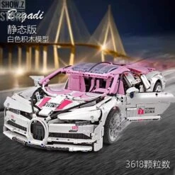 Lin07 Block 007 1/10 Bugatti Chiron Pink Version -Cheap Action Figures Store ad94f134a7